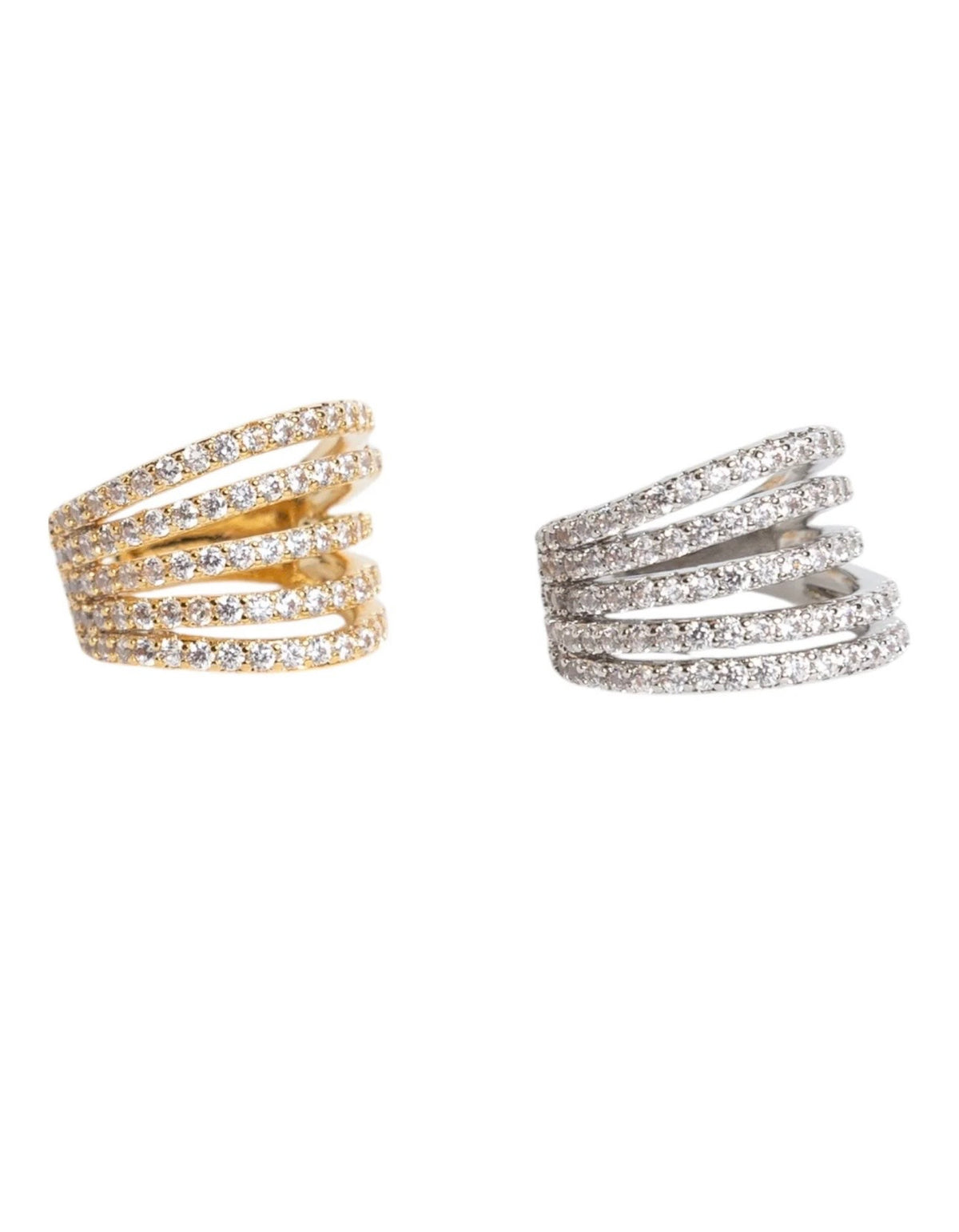 Earcuff cinque strass